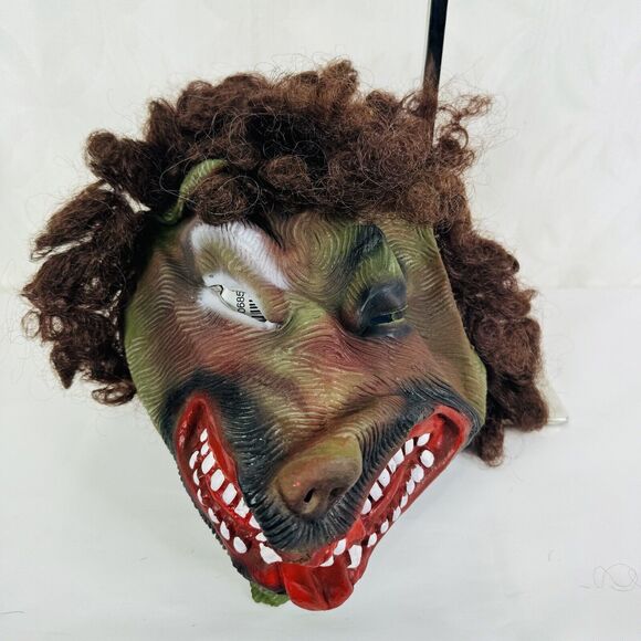 Topstone Halloween Mask 1980s Wolf Werewolf Showing Teeth And Fangs - Picture 1 of 7